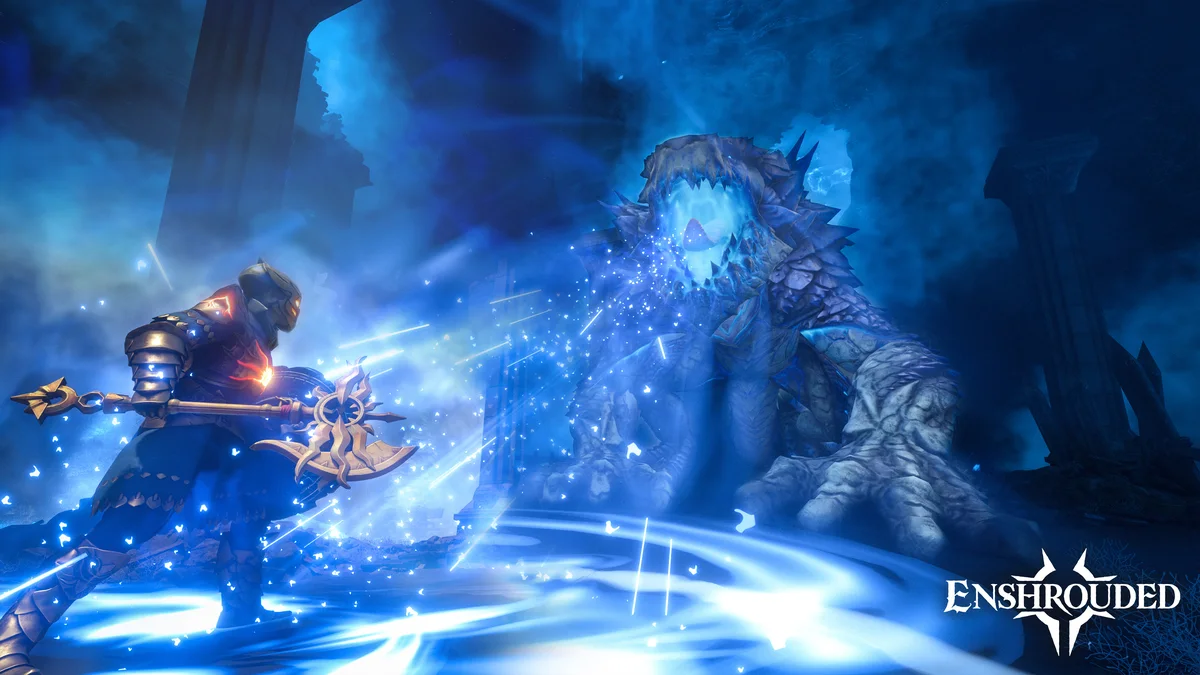 A Flameborn gliding across Embervale on PS5